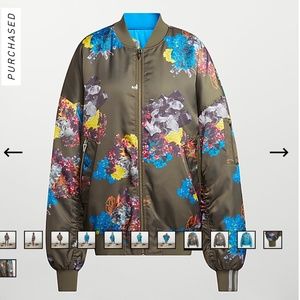 IVYTOPIA Adidas Ivy Park Satin Bomber Jacket